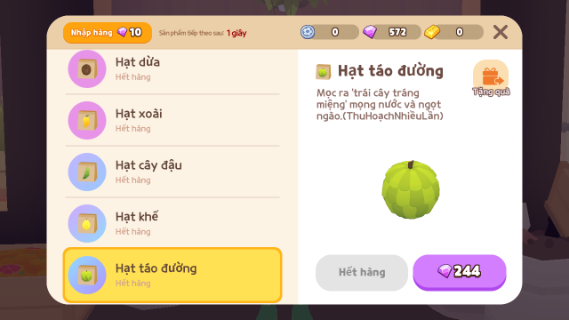 Hạt táo đường